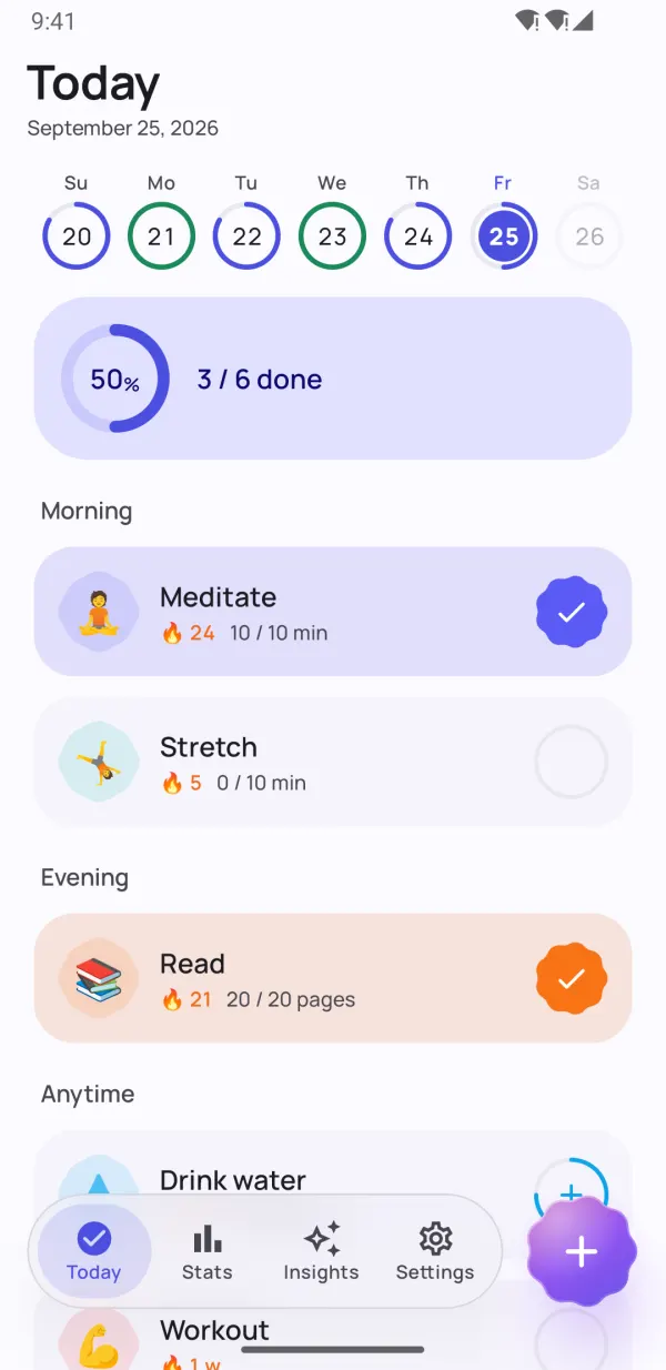 Build habits that stick