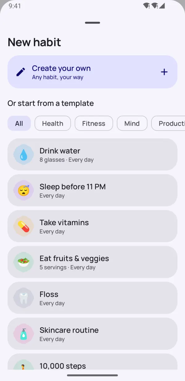 Start in seconds with 40 templates